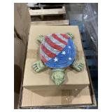 (8) Turtle with American Flag Stepping-Stones