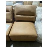 Single Seat Armless Chair in Morena Tan