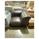 Single Seat Corner Wedge Chair in Happy Brown