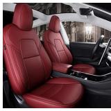 (2) Tesla Custom Fit Synthetic Leather Seat Covers