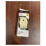 10Pk of Single Receptacles in Ivory