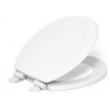 Kohler Round Quiet-Close Toilet Seat in White