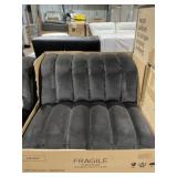 Armless Single Seat Chair in Coco Dark Brown