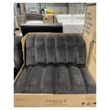 Armless Single Seat Chair in Coco Dark Brown