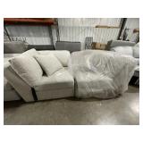 Single Seat Corner Chair in Bowery Stone x 2Pcs