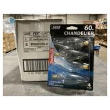 (2) Cases Candelabra Base Chandelier Light Bulbs