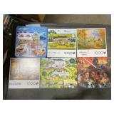 Mixed Lot of 1,000Pc Puzzles x 6Pcs