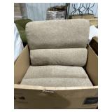 Armless Dual-Powered Recliner in Mason Sand