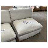 Armless Single Seat Chair in Ivory