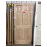 36" x 80" Oak 6-Panel Door Slab