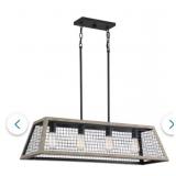 Quoizelï¿½ Bronwood 4-Bulb Chandelier in Gray x 2