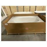 72" x 42" Designer Ovation White Drop In Tub