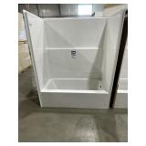 1 Piece RH Fiberglass Shower/Tub Unit
