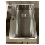 33" x 22" Stainless Steel Single Bowl Sink