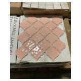 12" First Lady Pink Shaw Mosaic Tile x 100Pcs