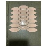 12" First Lady Pink Shaw Mosaic Tile x 100Pcs