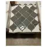 12" Dark Gray Shaw Mosaic Tile x 30Pcs