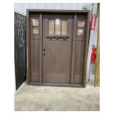 67" Door w/ Glass Side Panels and Frame