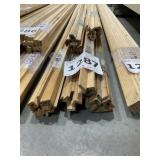 1/2" x 1/2" Inside and Out. Pine Corners x 418 LF