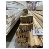 Various Length x 1-1/2" Pine Door Stop x 341 LF