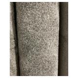 12 x 11.4 Gray with Brown Plush Carpet x 130SF