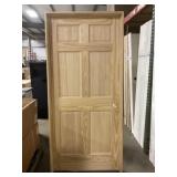 28" x 80" LH Clear Pine 6-Panel Interior Door