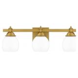 Ashley 3-Bulb Vanity Light in Gold x 2