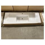 Aquabella 55" Wall Mount Sink in White
