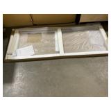 30" x 70" Lydia Pivot Door in Brushed Silver