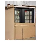 71-1/2" x79-9/16" Black French Exterior Patio Door