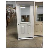36" x 80" RH Fiberglass Exterior Door w/ Blinds