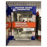 BHP Keyed Entry in Satin Nickel x3