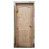 30" x 80" RH Knotty Pine Arch Top Interior Door
