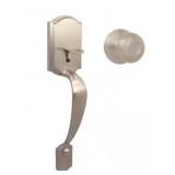 Defiantï¿½ Entry Door Handle in Satin Nickel