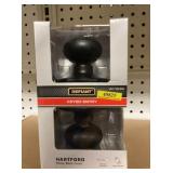Defiantï¿½ Keyed Entry Knobs in Matte Black x3