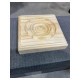 Case of 4-1/2" Redwood Rosette Casing Block