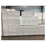 13 Piece White Shaker Style Cabinet Set