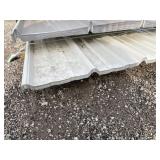 Mixed Length Cream Metal Roofing/Siding x212 LF