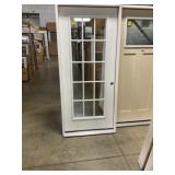 36" x 80" LH Fiberglass 15-Lite Exterior Door