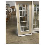 36" x 80" RH Fiberglass 15-Lite Exterior Door