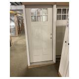 36" x 80" LH Fiberglass Craftsman Style Ext. Door