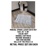 Mineral Springs Luxury Bath Mat x2