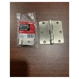 Box of (30) 3-1/2" Door Hinges in Satin Nickel x 3