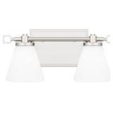Quoizelï¿½ 3-Bulb Vanity Light in Nickel x 2