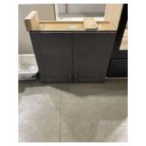 Wall Cabinet 30" x 36" Dark Brown Finish