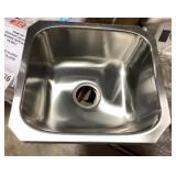 16" x 18" Stainless Single Bowl Sink