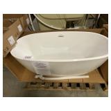 White Acrylic Contempory Free Standing Tub