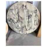 23-3/4" Lichtenberg Burnt Counter Top Lazy Susan