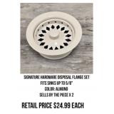 Signature Hardware Disposal Flange Set x2