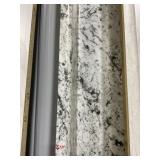 25-1/4" 121" Light gray Formica Countertop